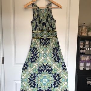 Stunning London Times maxi dress Size 4 multicolor